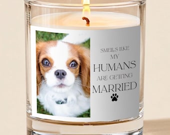 Benutzerdefinierte Verlobungshaustier-Kerze, benutzerdefinierte Hund Foto-Verlobung, personalisierte Verlobungsgeschenke für Paare, neu verlobtes Geschenk, benutzerdefiniertes verlobtes Geschenk