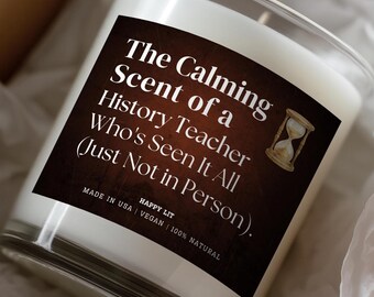 Geschichtslehrer-Kerze, lustige Historiker-Geschenke, Geschenk für Historiker, zukünftigen Geschichtslehrer