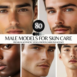 Male Model Stock Photos: Skincare & Book Cover Images (80 High-Resolution)