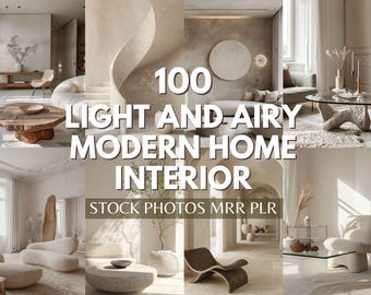 Boho Chic Interior Stock Photos: Modern Home Living (MRR PLR)