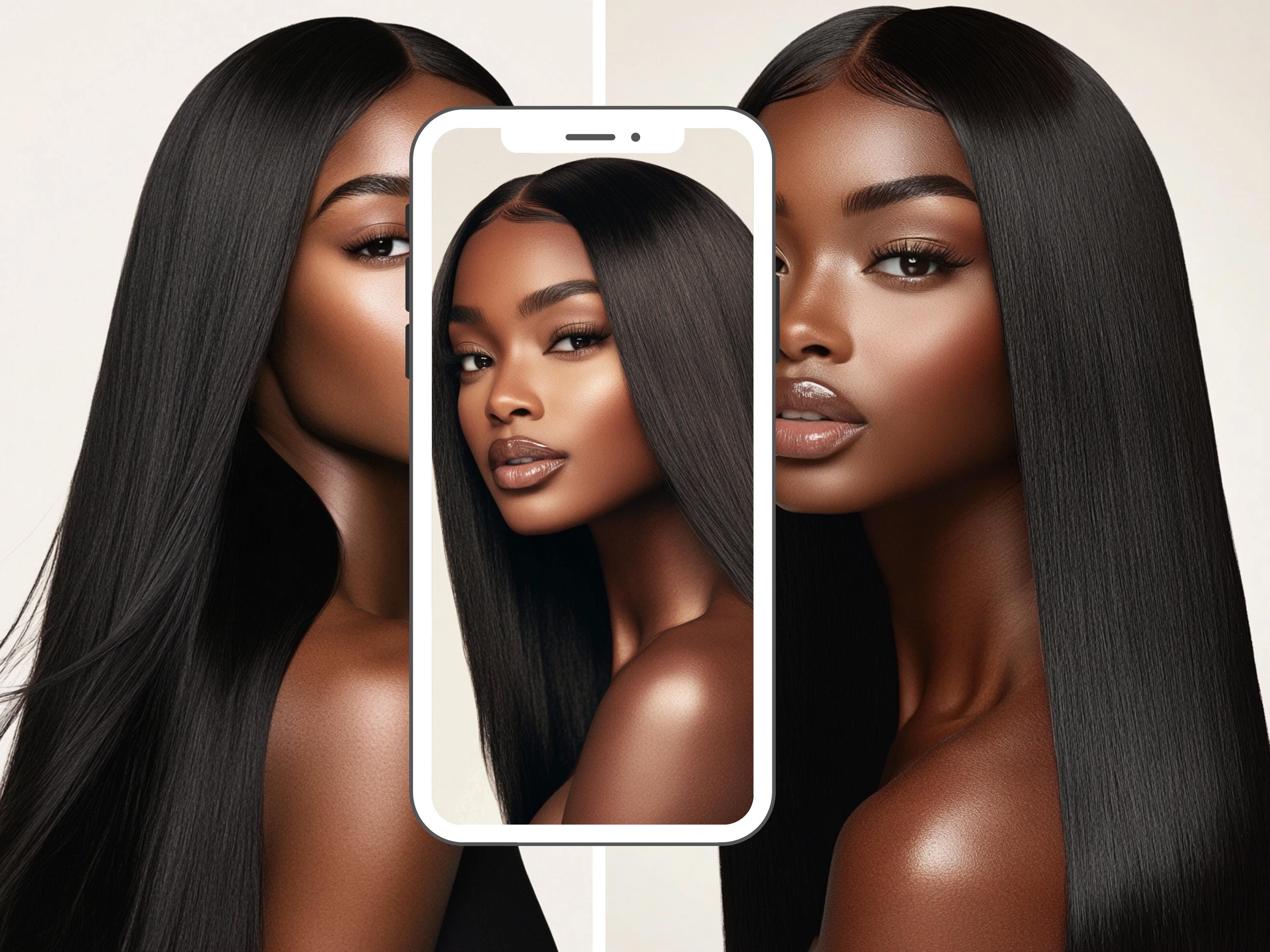 黒人女性のカバー写真、メラニンヘアスタイルのストック写真50枚、黒人女性モデル、高解像度の黒人女性のストック画像、MRR PLR - Etsy 日本, image size:3000x2250