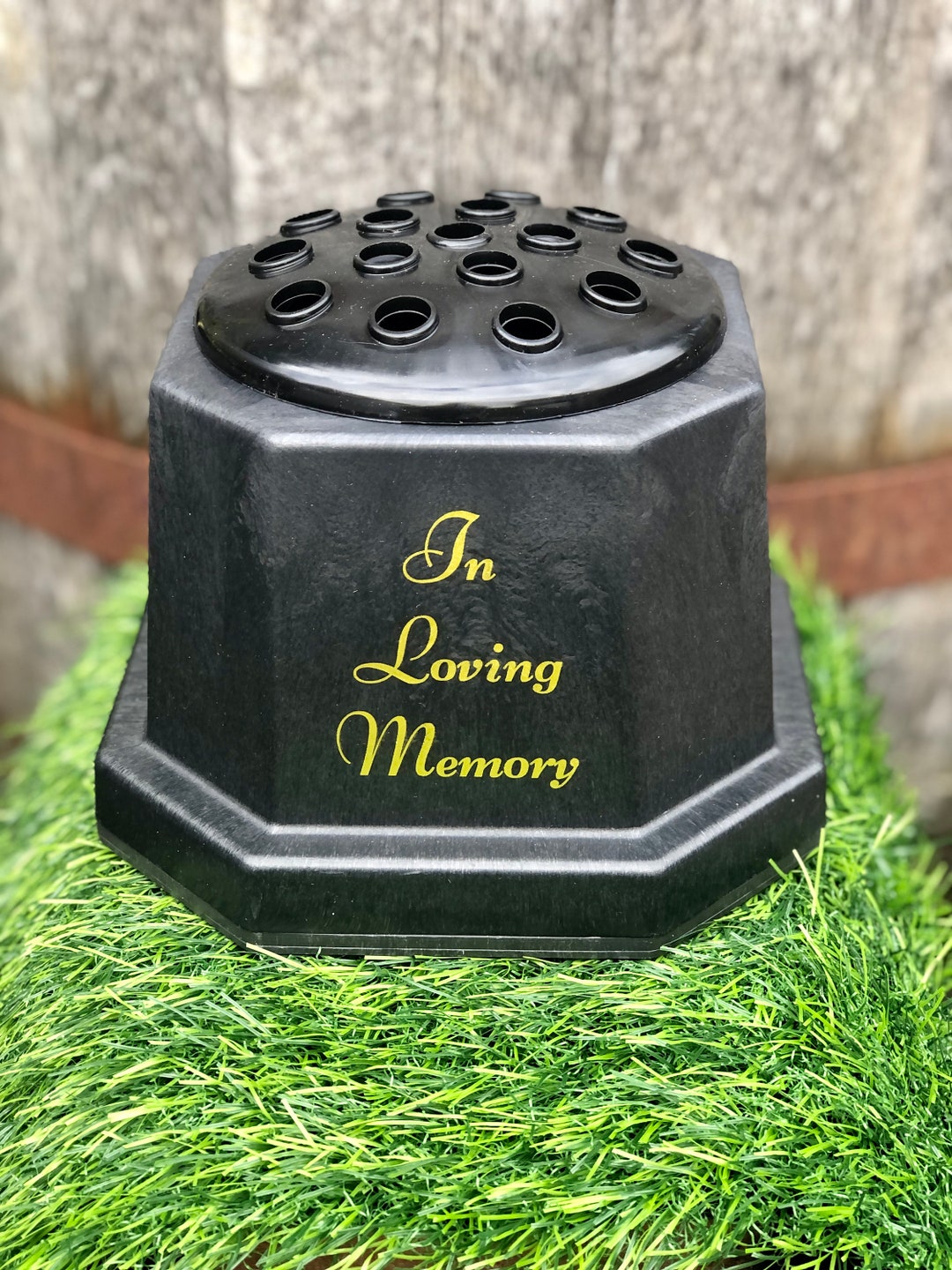Grave Vase Flower Holder Base, Memorial Vase Insert Pot Base ,cemetery