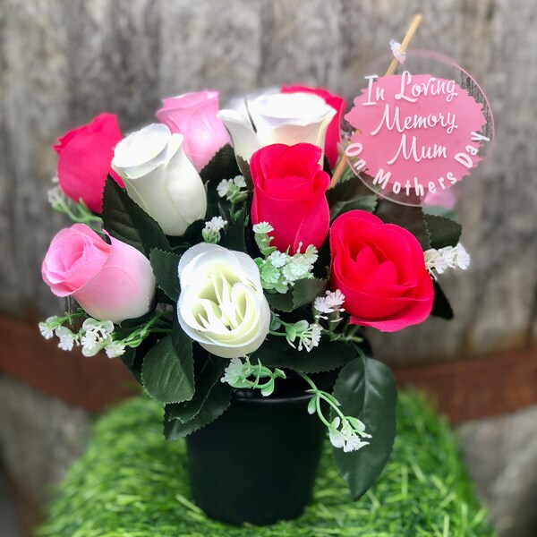 Artificial Flowers for Grave Etsy UK