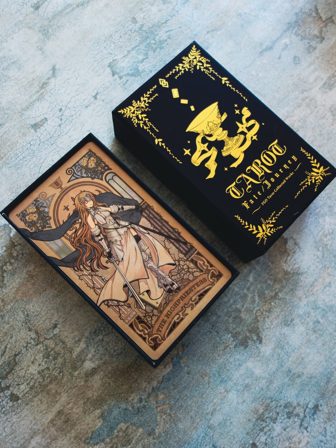 FGO Tarot Fate Journey Tarot 80 Card Tarot Deck Gold Foil Edged Deck