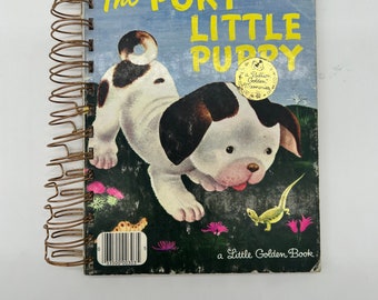 The Poky Little Puppy VTG Childrens Book Turned Into A Nostalgic Journal Etsy