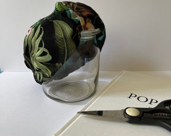 Haarband mit tropischen Muster, Handgenähtes Haarband, Stirnband für Sommer