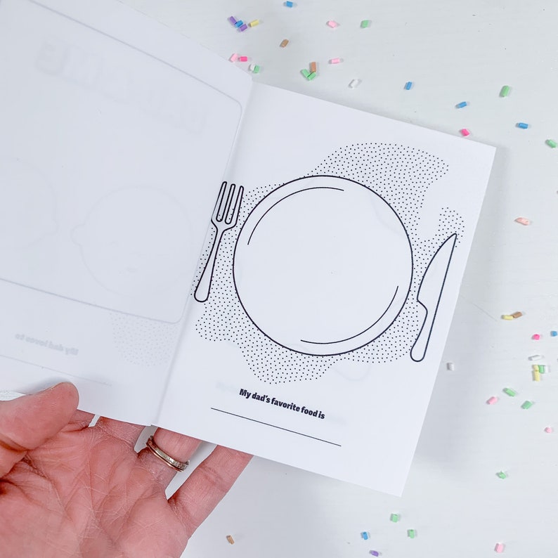 Dad and Me Printable Booklet Activity &amp; Gift, Father's Day Gift, DIY - Etsy