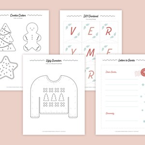 Holiday Printable Activities - Etsy