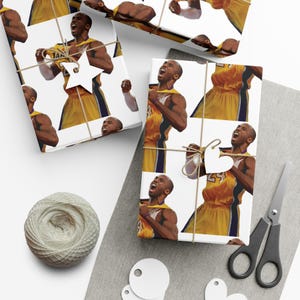Mamba Geschenkpapier Kobe Birthday Wrap matt Jersey Pull Lakers Geschenkverpackung Basketball Fan Kobe Bryant Präsent Weihnachten Mamba Mentalität 24