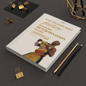 Motiverande Kobe Citat Journal Mamba Mentality Inbunden Bok 2026 Löftesplanerare Elfenbens- och gulddagbok Matt Anteckningsbok Framgångsmål 24