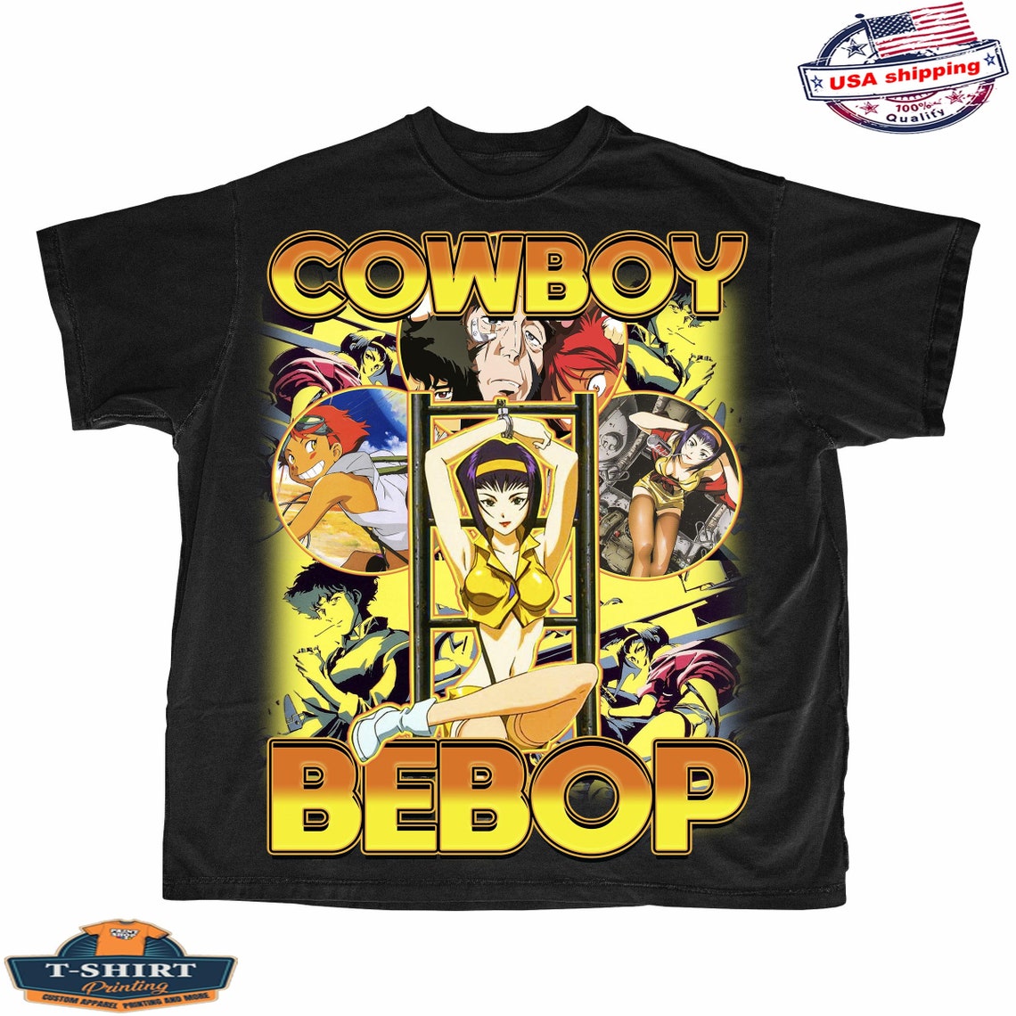 Vintage Cowboy Bebop Graphic Shirt Anime Shirt Unisex Etsy