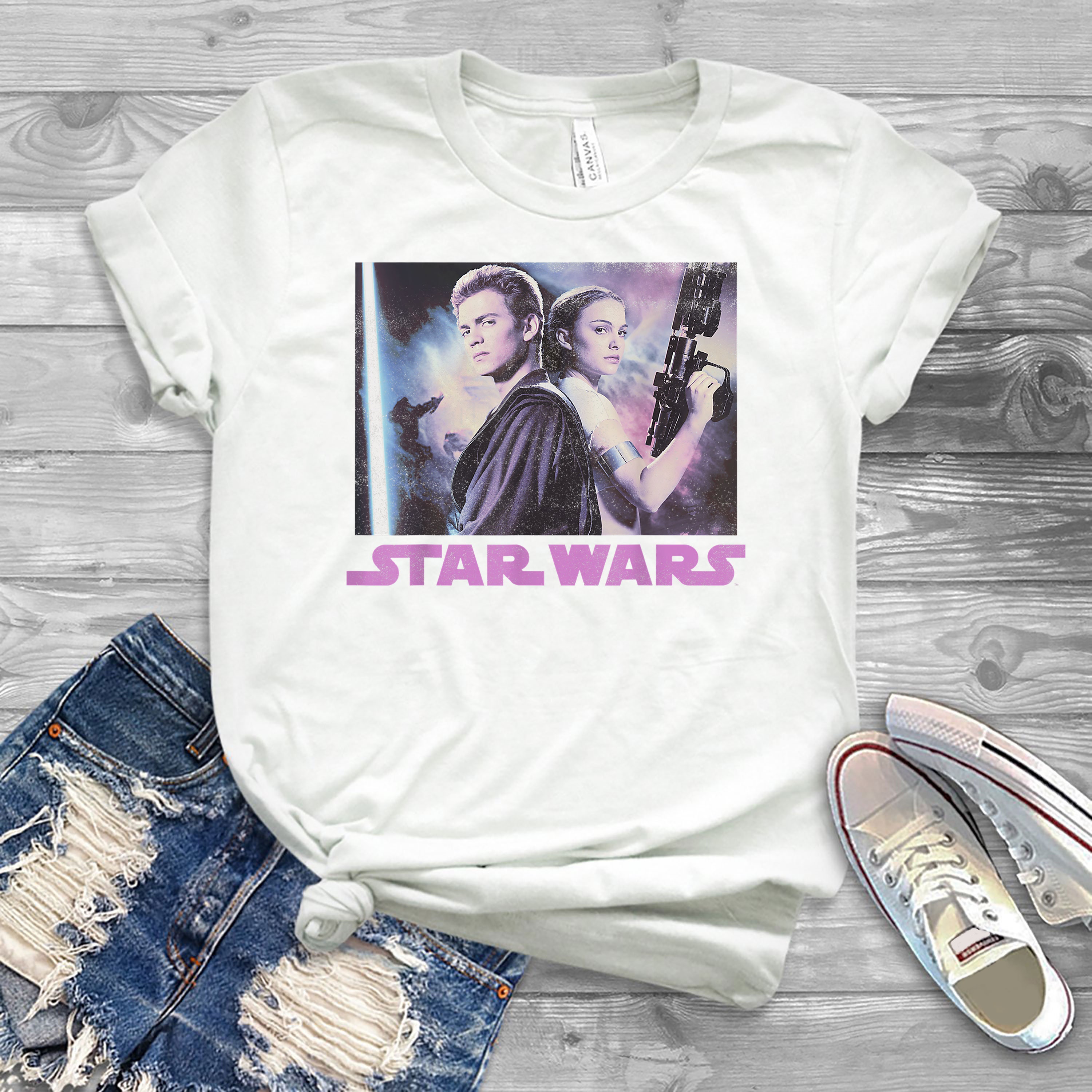 Padme Anakin Portrait Shirt Star Wars Shirt Unisex T-Shirt | Etsy