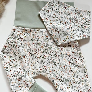 Gift set baby, first birth set consisting of bloomers and scarf, bloomers baby, baby pants image 3