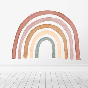 Rainbow Decal, Rainbow Wall Sticker, Nursery Decal, Kids Decal, Girl Wall Sticker, Nursery Wall Sticker, Rainbow Sticker, Watercolor Rainbow