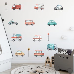 Boys Room Decals, Boys Wall Stickers, Wall Decals for Boys, Kids Wall Decal, Kids Car Decal, Nursery Decal