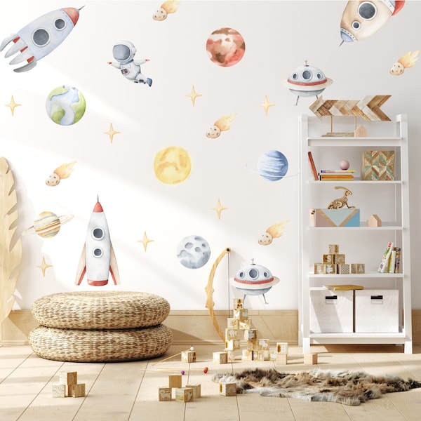 Space Adventure | Boy Wall Stickers | Boy Decal | Kids Decal | Boy Room | Boy Decor |