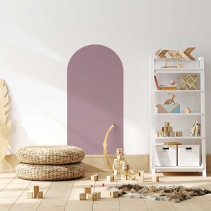 Warm Mauve Boho Arch Wall Decal, Arch Wall Sticker, Wall Decor, Peel and Stick, Removable and Reusable Wall Stickers