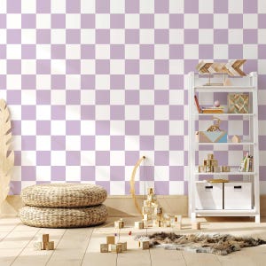 Pastel Colours Little Checkers Wallpaper, Checkered Wallpaper, Check Wallpaper, Kids Wallpaper, Boys Room, Wallpaper, Girls Room Wallpaper