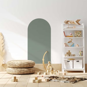 Warm Sage Boho Arch Wall Decal, Arch Wall Sticker, Nursery Wall Decal, Playroom Wall Sticker, Peel and Stick, Removable and Reusable