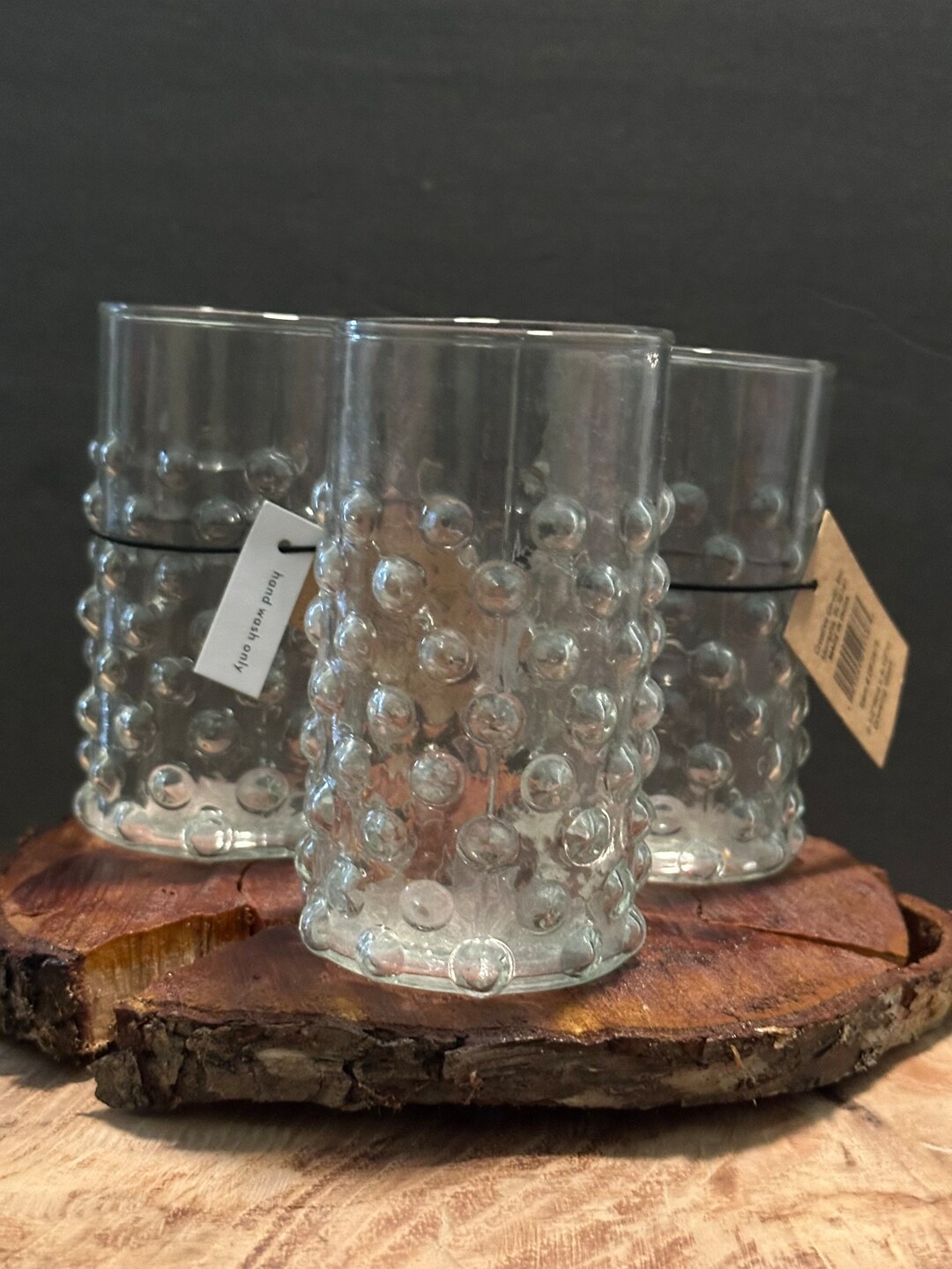 Vintage Mud Pie Etched Dot 8 Oz Drinking Glass - Etsy