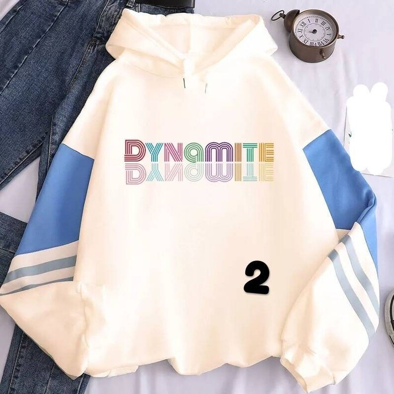 New Korean Cartoon Kawaii Bangtan Boys Y2k Print Plus Size BTS Hoodies