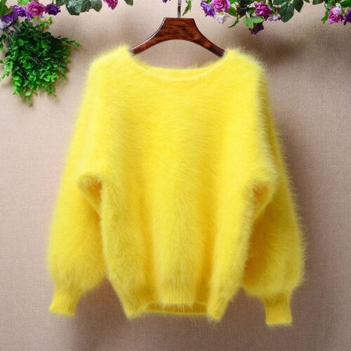 Elegant Fashion Fluffy Sweater Long 