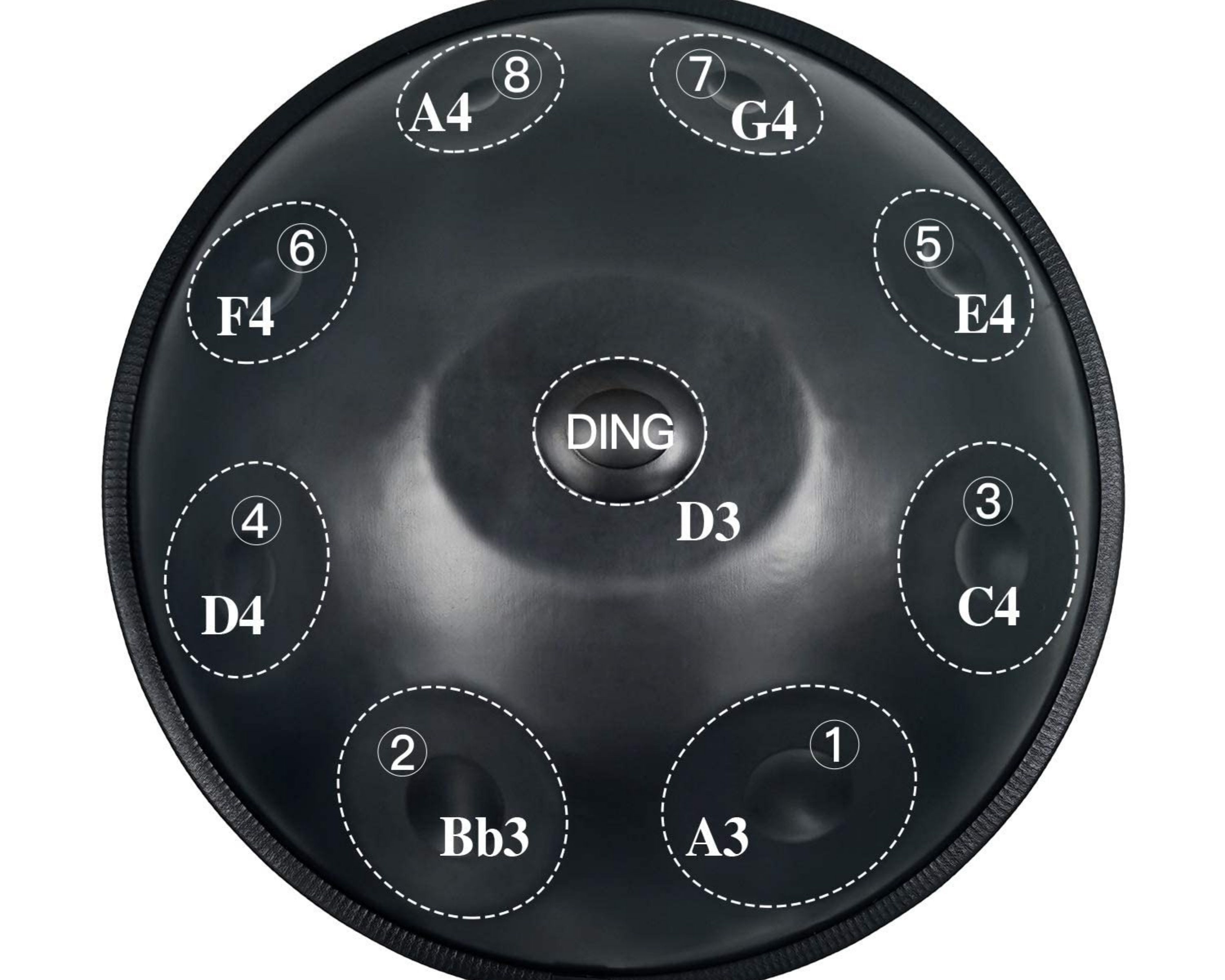 Handpan Steel Drums Instrument de musique D Mineur 9 Notes 22 Etsy