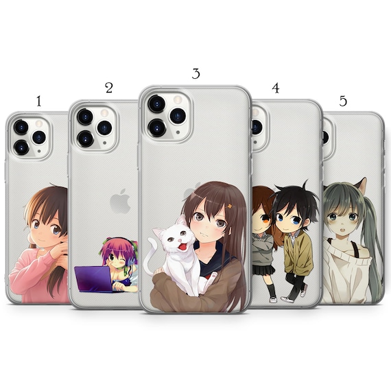 Cute Kawaii Anime Girl Phone Case For iPhone 7 8 Plus X XS XR 11 12 Mini  Pro Max