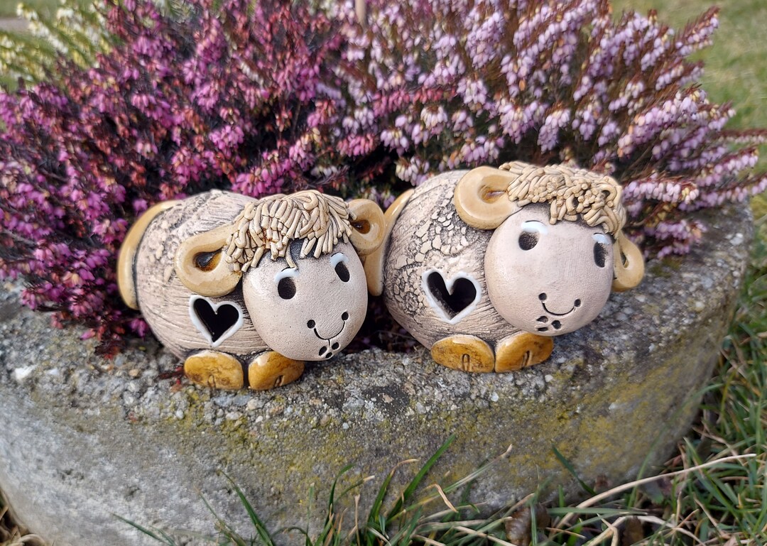 Ostergesteck Im Birkentopf Mit Schaf & Wachteleiern – H 24 Cm, Ø 11,5 Cm, Handgemachte Deko