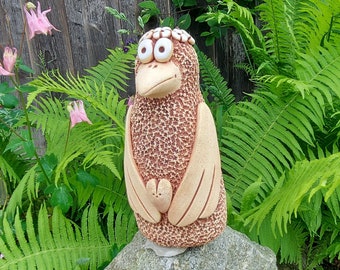 Vogel keramik,Dekofigur Vogel,Gartenfigur Vogel, Muttertagsgeschenk, Gartendekoration