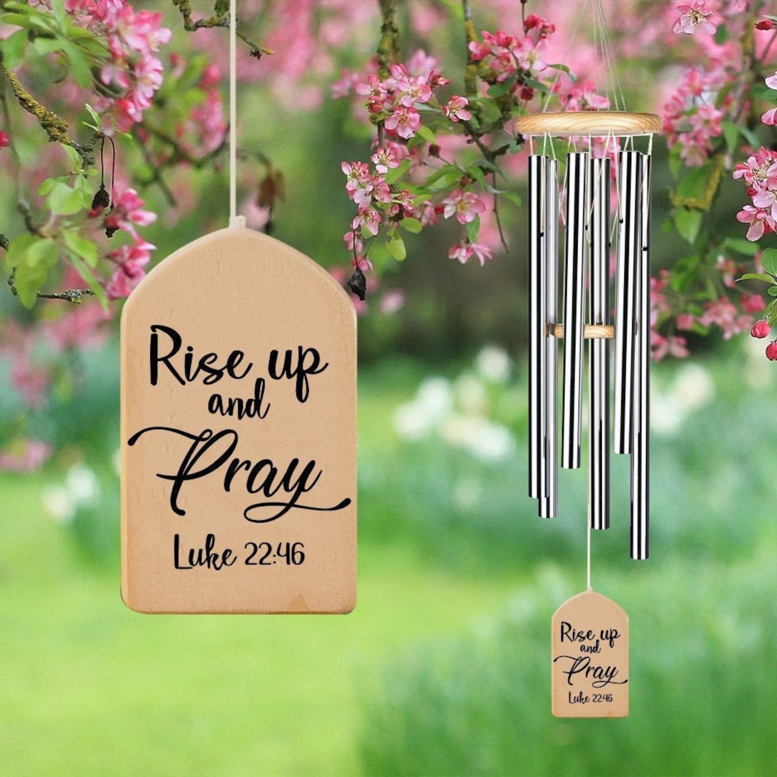 Rise Up and Pray Luke 22 46 Bible Verse Faith Quote Wind Etsy
