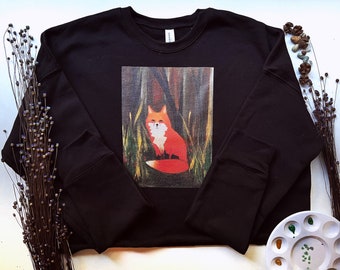 PNW Forest Fox Cropped Women’s Sweatshirt