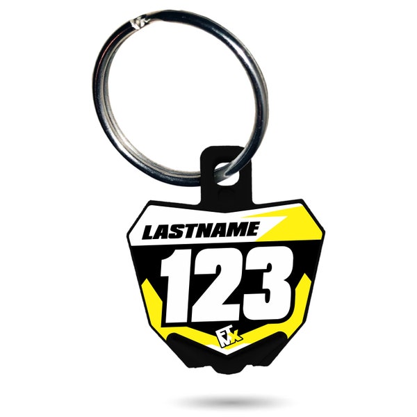 Suzuki Styled Number Plate Keychain