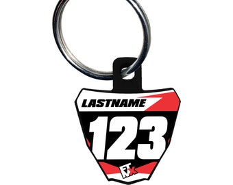 Honda Styled Number Plate Keychain
