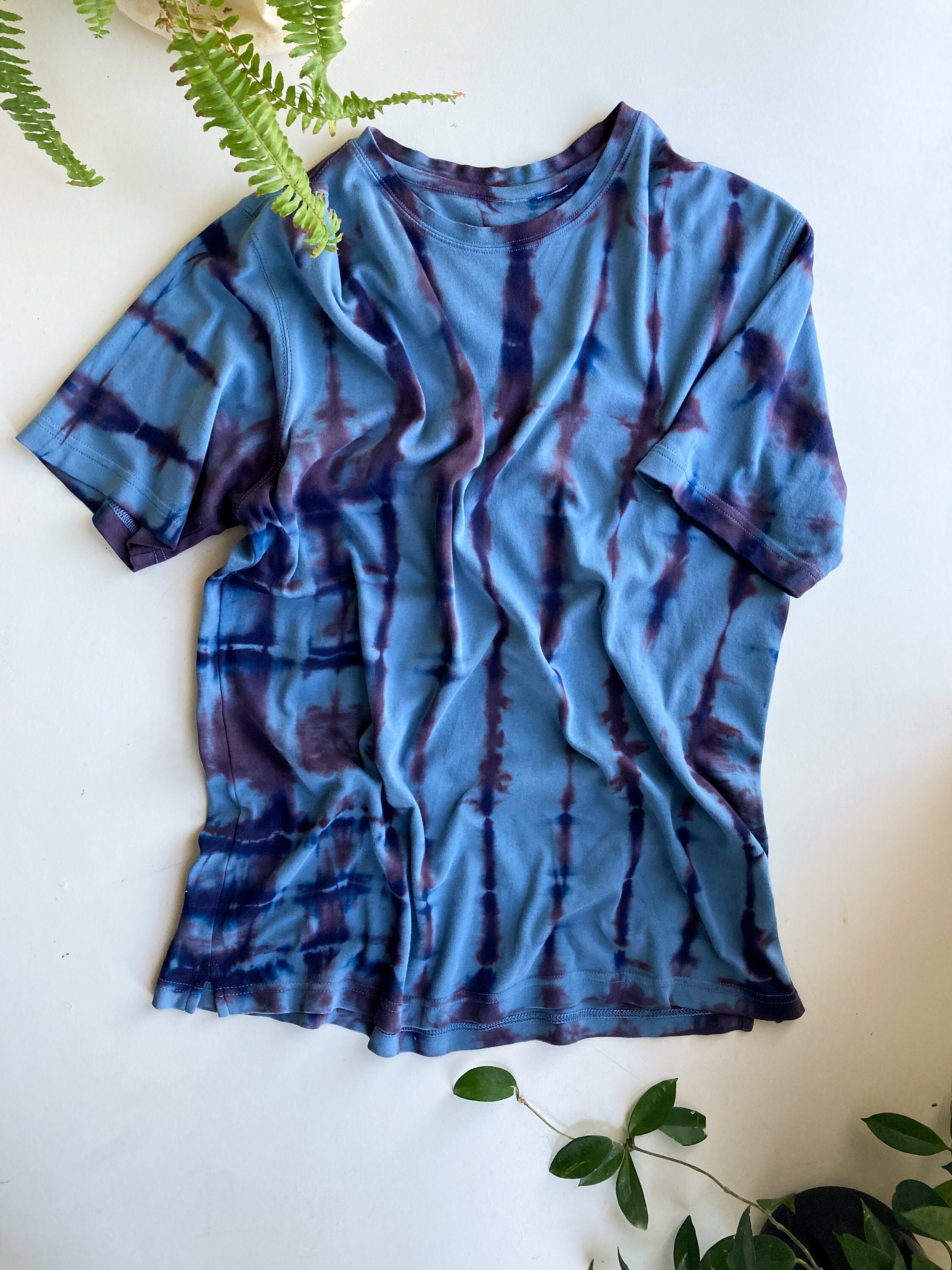 Shibori Dyed TShirt UpCycled Tie Dye Etsy