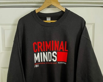 Criminal Minds Sweatshirt, pullover, crewneck, gildan, criminal, minds, tv, show, netflix, true crime, serial crime