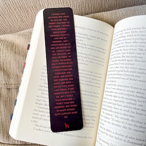 Bride Love Confession Bookmark, werewolf romance, paranormal romance, ali hazelwood, vampire-werewolf, vampire romance, fantasy, book merch
