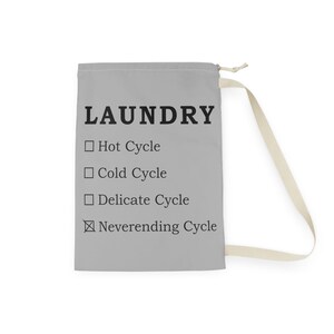 Never-ending Cycle Laundry Bag - Gray