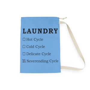 Never-ending Cycle Laundry Bag - Blue