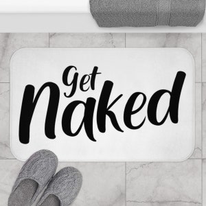 Get Naked Bath Mat - White
