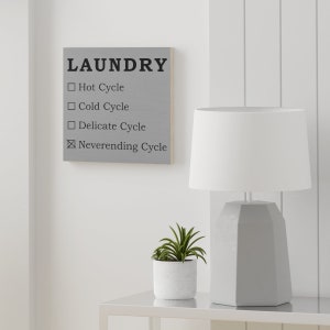 Never-ending Cycle Wood Canvas - Gray