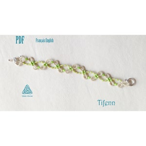PDF Shuttle tatting bracelet tutorial - with very detailed explanations for integrating the beads
