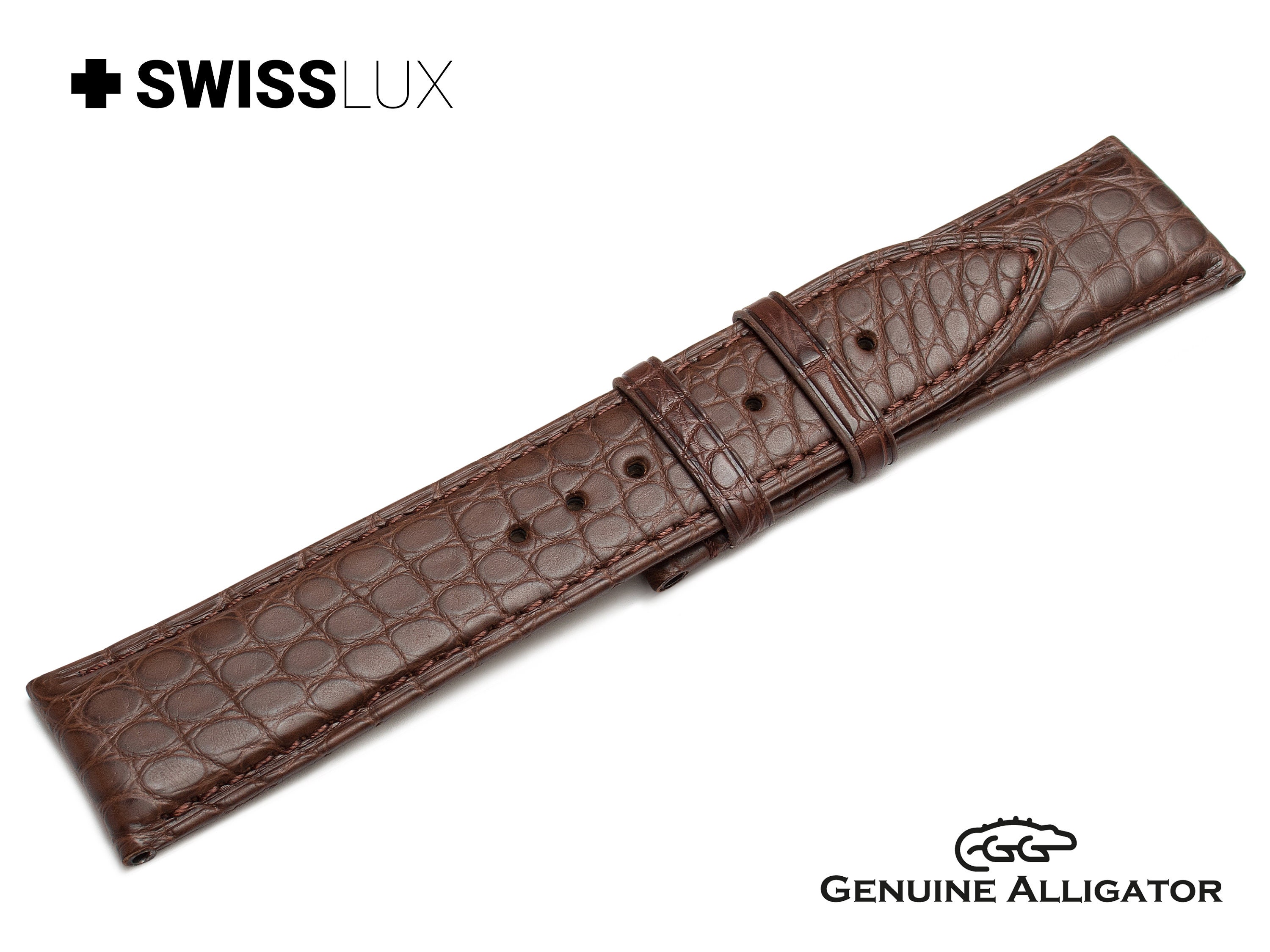 For LONGINES Crocodile Alligator 