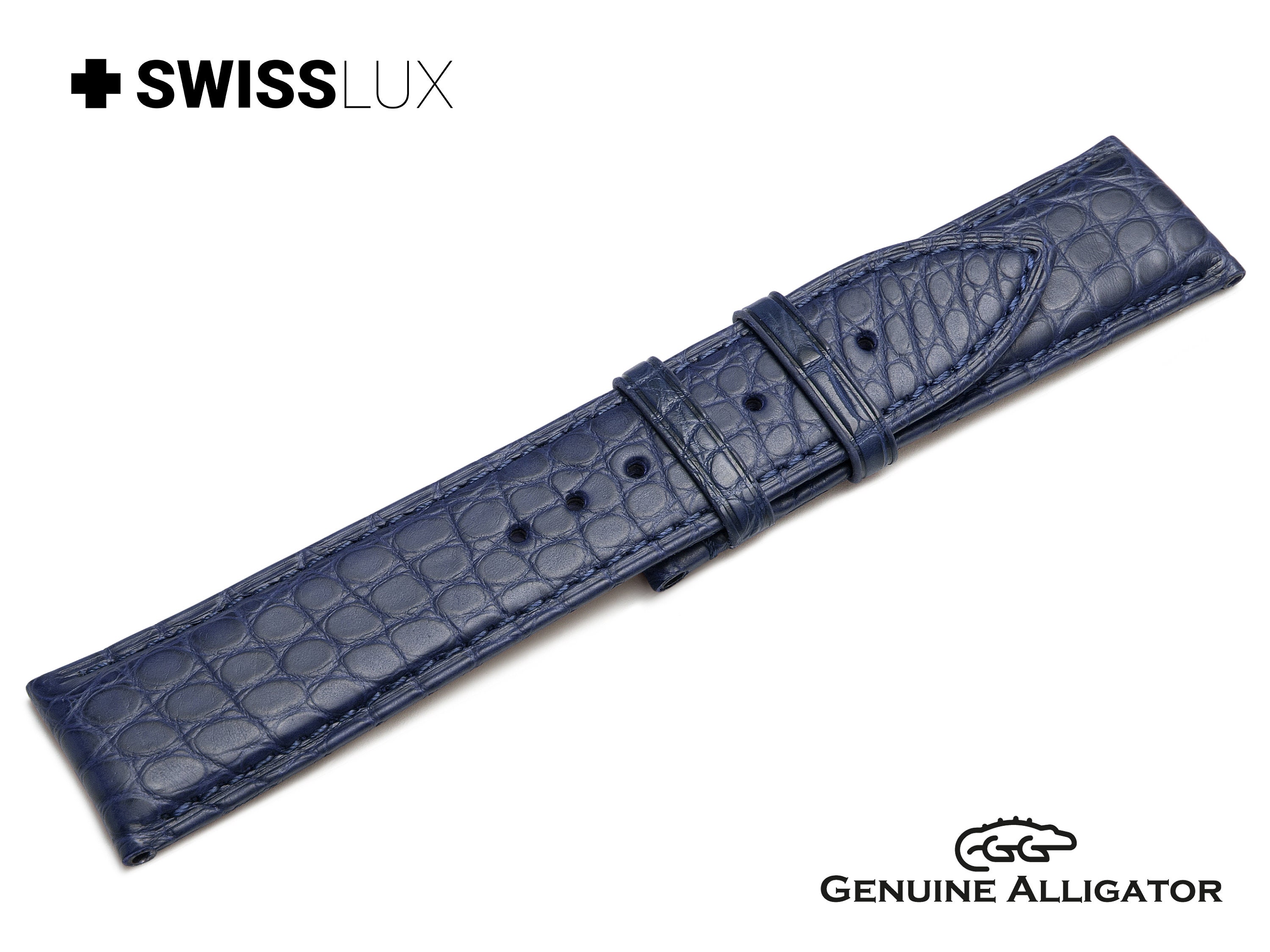 For OMEGA Crocodile Alligator Leather 