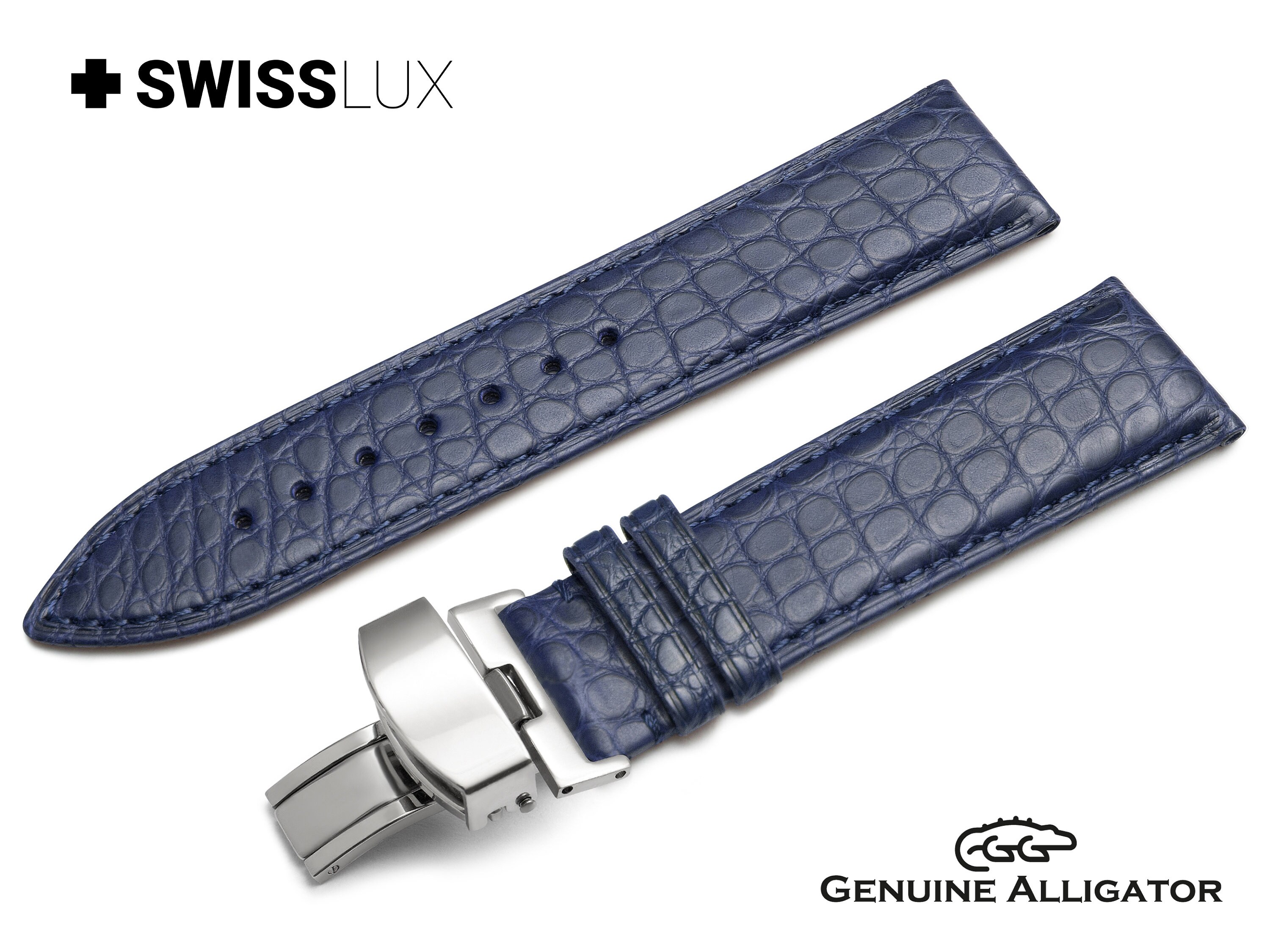 For LONGINES Crocodile Alligator 