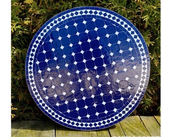 personalizable tile wine tabletop with a Sustainable steel base impressive handmade Round mosaic table suitable for patio, deck & backyard