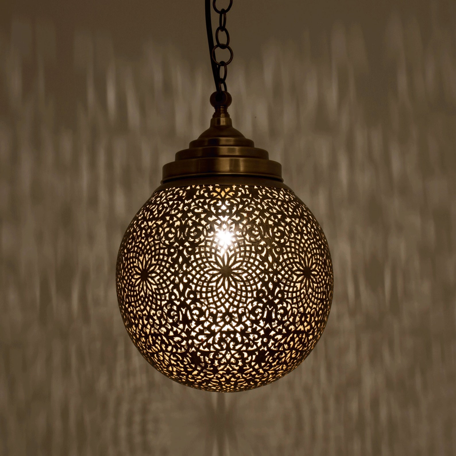 Round Moroccan Lamp shades Boho Lighting handmade lamp Etsy