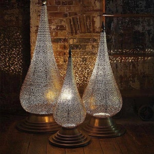 modern lighting Handmade Floor lamp, Vintage lamp, Table Lamp, Moroccan lamp, Floor lamp, Desk Lamp, Designer lamp, Boho Lighting image 1