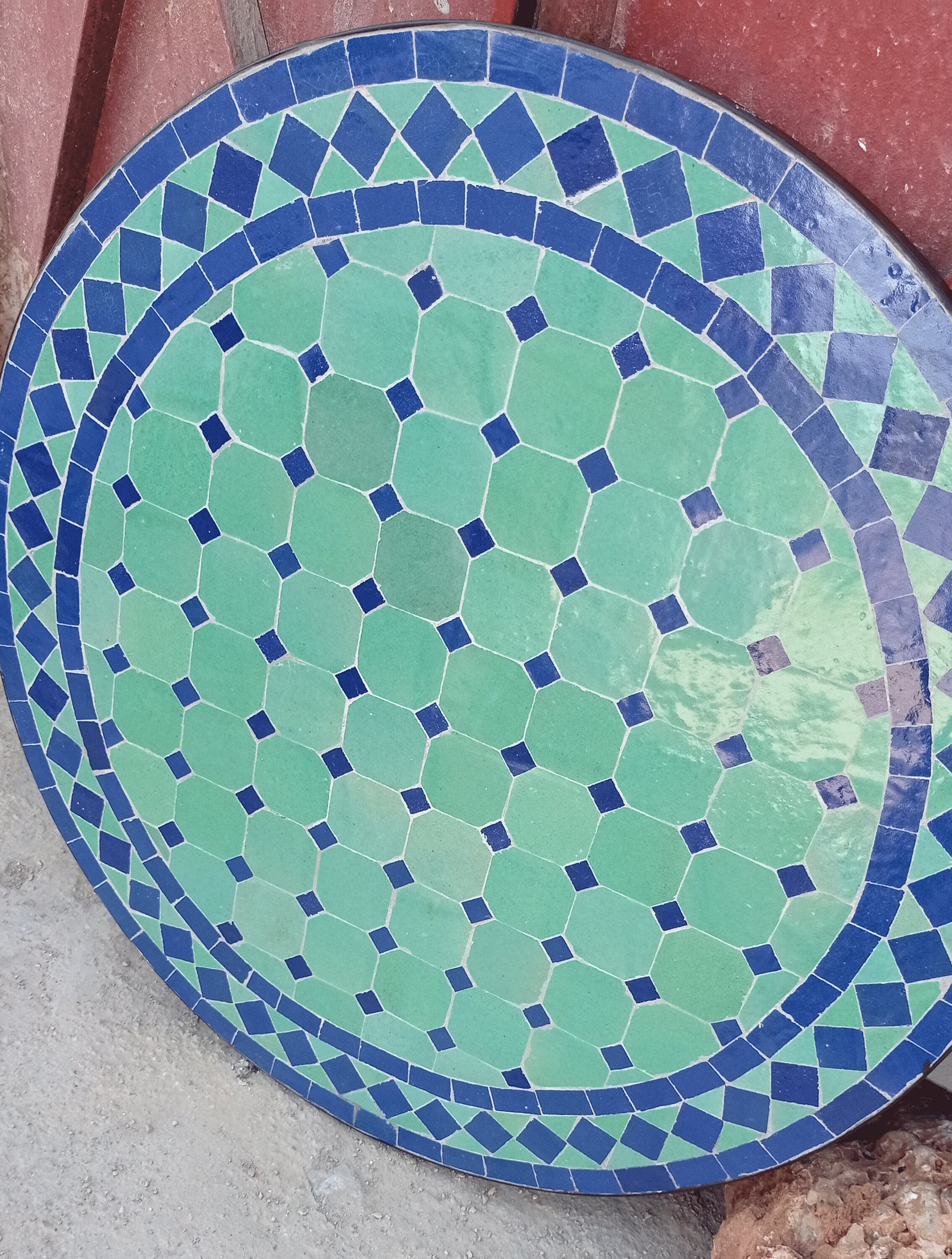Outdoor Moroccan Tile Table Modern Mosaic Tile Coffee Table Etsy