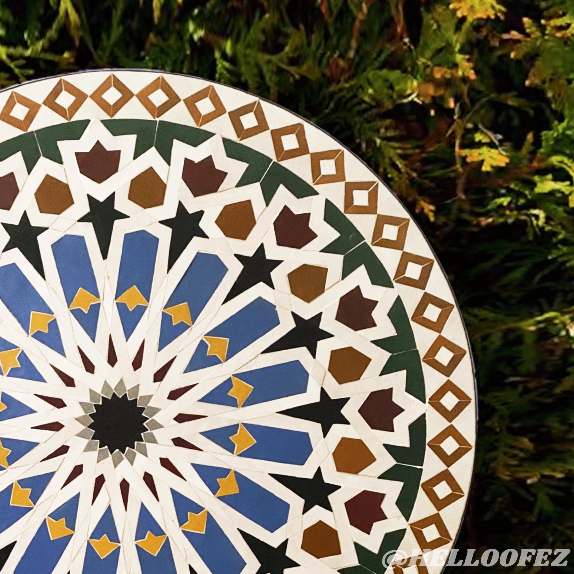 Customizable Mosaic Outdoor Coffee Table Tile Top Table With Etsy